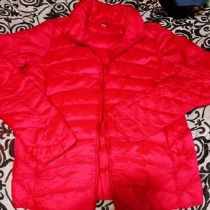 Ultra soft plush jacket in red